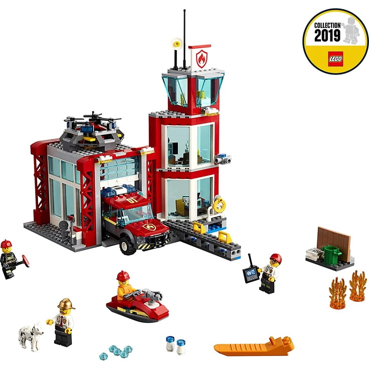 LEGO City 60215 Feuerwehr-Station mit Feuerwehr-Minifiguren – Bild 4