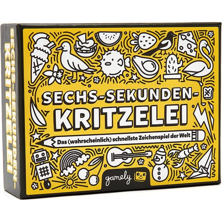 Gamely Sechs-Sekunden-Kritzelei: Das fieberhaft-Flotte, Fantastische Zeichenspiel | EIN familienfreundliches Partyspiel für Kinder, Teenager und Erwachsene – Bild 1