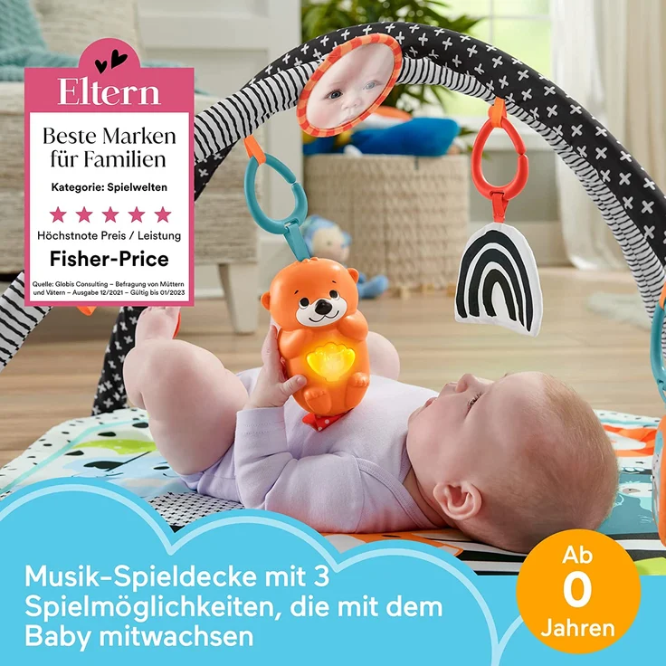Fisher-Price Tierfreunde Kontrast-Spieldecke – Bild 2