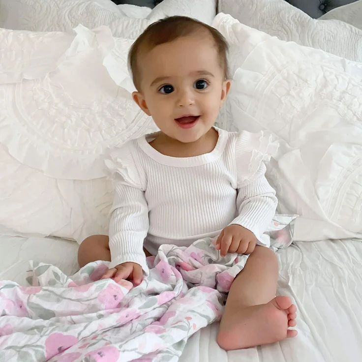 aden + anais Musy Squares Baumwoll-Musselin Ma Fleur - 3 Stück – Bild 3