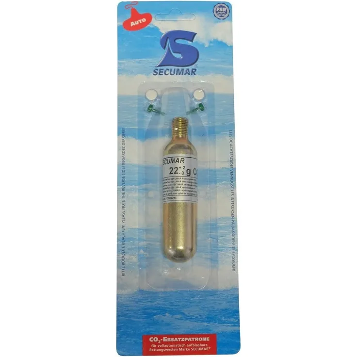 Secumar Schlauchboot Ersatzpatronen CO2 (Automatik) Secumatic 3001S gold 56g