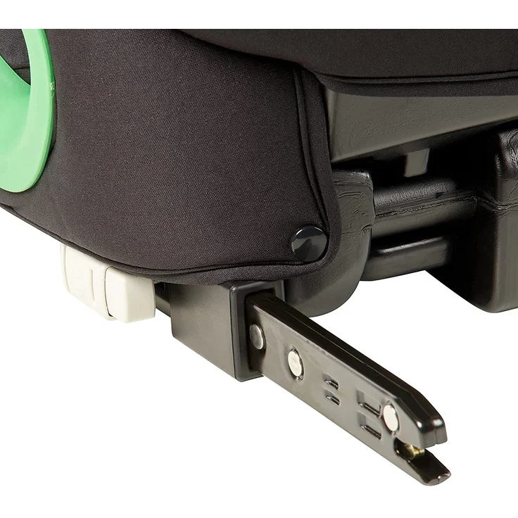 babyGO Sitzerhöhung Bursa III nach neuer I-Size Norm - Kindersitzerhöhung mit verstellbarem Isofix - Kindersitz/Autositz für Kinder (ca. 15-36 kg) Schwarz – Bild 3