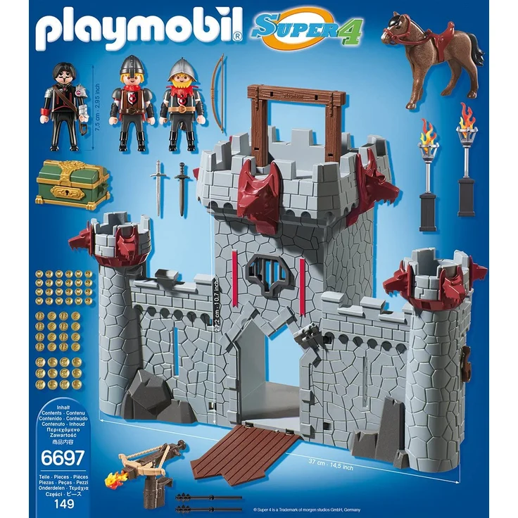 Playmobil 6697 - Burg des Schwarzen Barons zum Mitnehmen – Bild 3