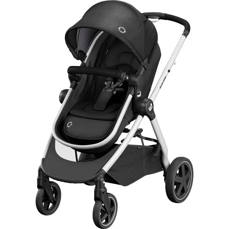 Maxi-Cosi 'Zelia 2' Kombikinderwagen 2 in 1 Essential Black inkl. integrierter Babywanne
