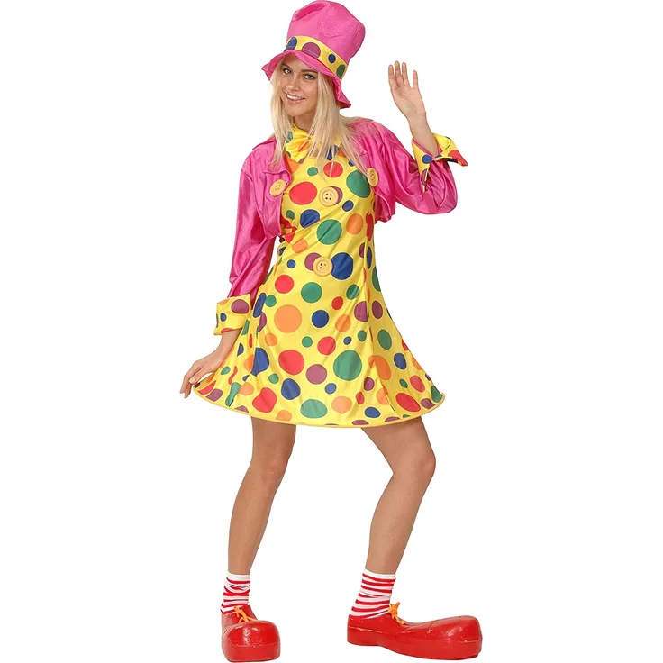 Blumen Paolo 25928. – Lady Clown, Größe M, Mehrfarbig