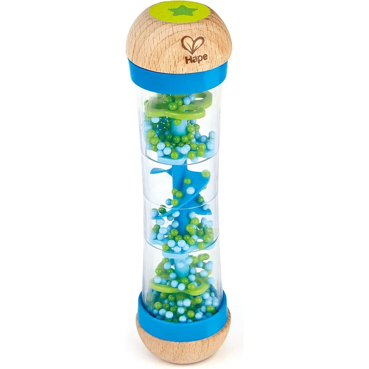 Hape E0328 - Blauer Regenmacher, Musikspielzeug, ab 0 Monaten – Bild 5
