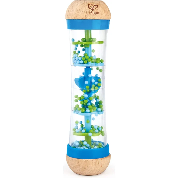 Hape E0328 - Blauer Regenmacher, Musikspielzeug, ab 0 Monaten – Bild 1