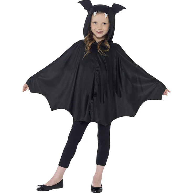 Halloween! Smiffys Umhang Fledermaus, Schwarz – Bild 4