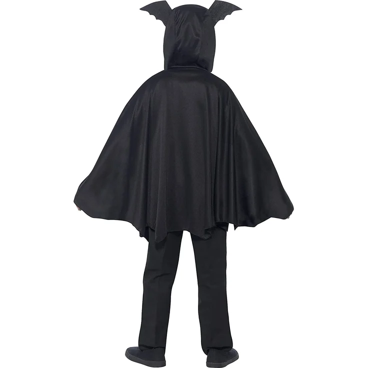 Halloween! Smiffys Umhang Fledermaus, Schwarz – Bild 3