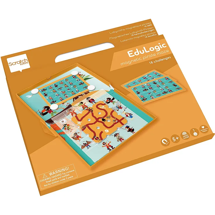 SCRATCH - Magnet Lernspiel Labyrinth Piraten