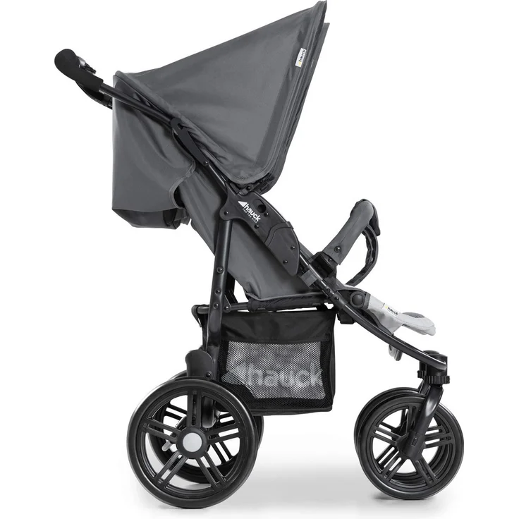 Hauck Geschwister Kinderwagen Roadster Duo SLX / 2 Kinder / Zwillinge / XL Räder / mit Liegeposition ab Geburt / Einhändig Faltbar / Belastbar bis 36 kg / Robust / Schmal / Extra Großer Korb / Grau – Bild 11