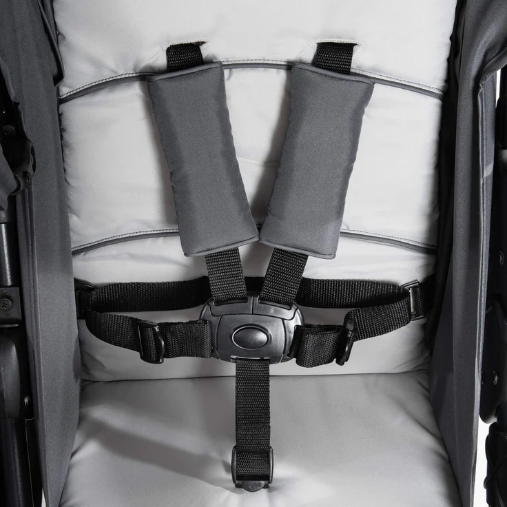 Hauck Geschwister Kinderwagen Roadster Duo SLX / 2 Kinder / Zwillinge / XL Räder / mit Liegeposition ab Geburt / Einhändig Faltbar / Belastbar bis 36 kg / Robust / Schmal / Extra Großer Korb / Grau – Bild 15