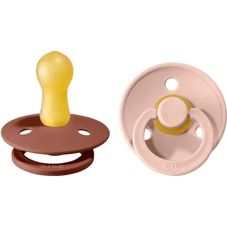BiBs Retro Beruhigungssauger Woodchuck / Blush 6-18 Monate 2 Stück Rosa hell 1 – Bild 1