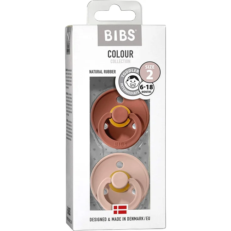 BiBs Retro Beruhigungssauger Woodchuck / Blush 6-18 Monate 2 Stück Rosa hell 1 – Bild 3
