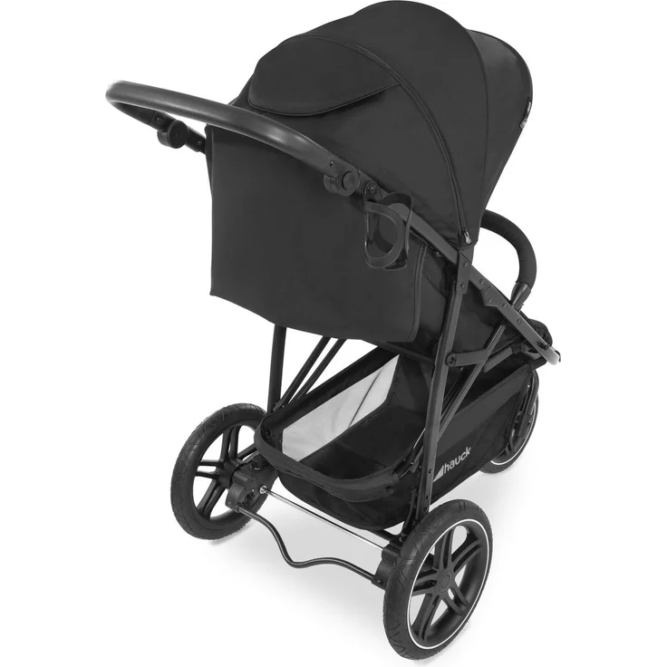 Hauck Dreirad Buggy Rapid 3R bis 25 kg, Großes Sonnenverdeck, Klein Zusammenklappbar, Höhenverstellbar, mit Liegefunktion, Große All Terrain Räder, Getränke Halter, Schwarz – Bild 16
