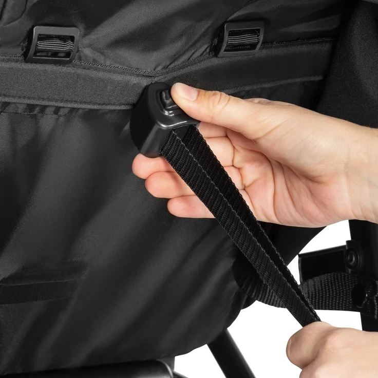 Hauck Dreirad Buggy Rapid 3R bis 25 kg, Großes Sonnenverdeck, Klein Zusammenklappbar, Höhenverstellbar, mit Liegefunktion, Große All Terrain Räder, Getränke Halter, Schwarz – Bild 33
