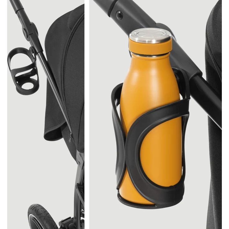 Hauck Dreirad Buggy Rapid 3R bis 25 kg, Großes Sonnenverdeck, Klein Zusammenklappbar, Höhenverstellbar, mit Liegefunktion, Große All Terrain Räder, Getränke Halter, Schwarz – Bild 13