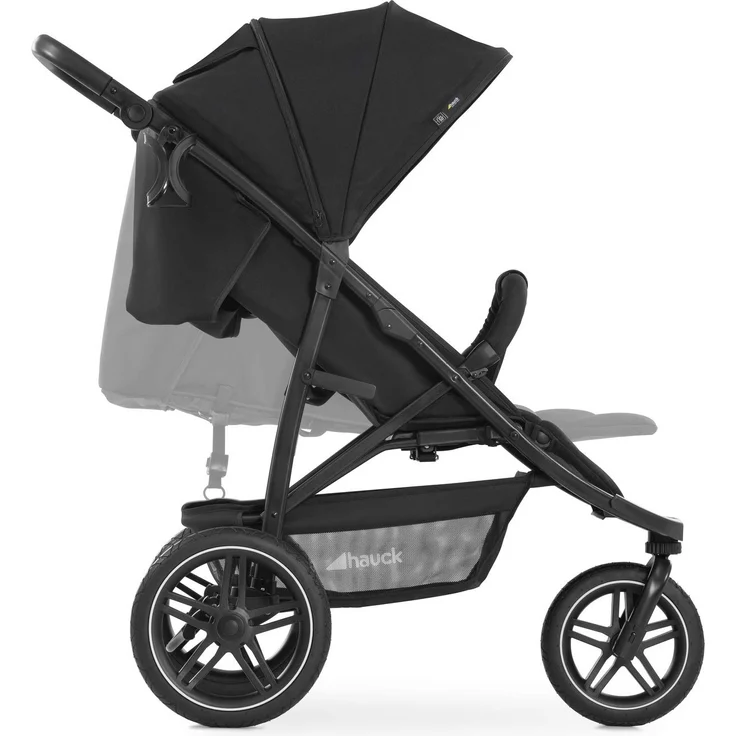Hauck Dreirad Buggy Rapid 3R bis 25 kg, Großes Sonnenverdeck, Klein Zusammenklappbar, Höhenverstellbar, mit Liegefunktion, Große All Terrain Räder, Getränke Halter, Schwarz – Bild 41