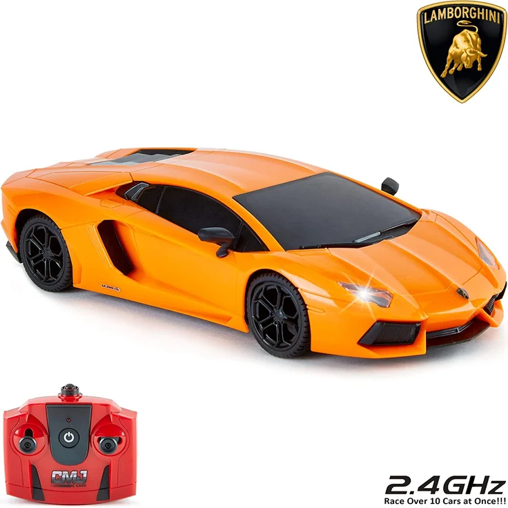CMJ RC CARS Lamborghini Aventador LP700-4 Offiziell Lizenziertes ferngesteuertes Auto im Maßstab 1:24 mit funktionierenden Lichtern 2. 4Ghz – Bild 7