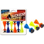 BestSaller SURESHOT Sucker Darts Pfeile mit Saugnapf Zubehör für Armbrust & Blasrohr, mehrfarbig (6er Pack)