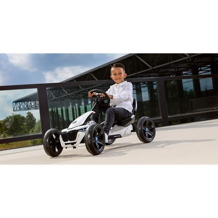 BERG Gokart M 'Reppy BMW', weiß, inkl. Soundbox, ab 2,5 Jahren, max. belastbar bis 40 kg, verstellbarer Sitz – Bild 7