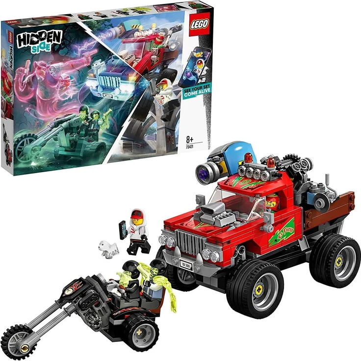 LEGO 70421 Hidden Side EL Fuego´s Stunt Truck Kinderspielzeug, Augmented Reality Funktionen – Bild 1