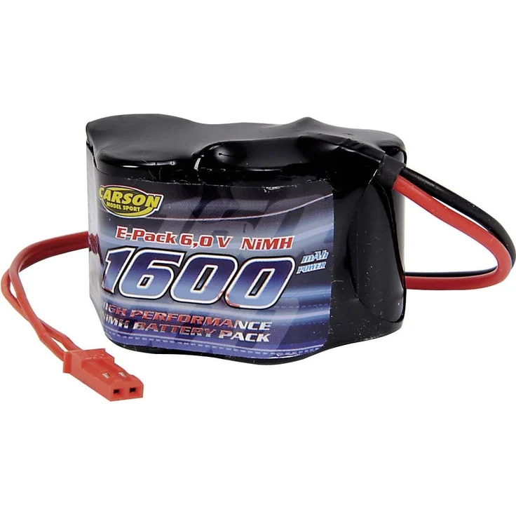 Carson 500608104 6V/1600mAh NiMH Empfängerakku Hump BEC