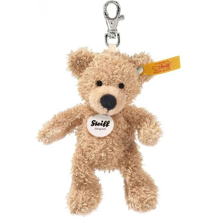 Steiff - Teddybären - Teddybären für Kinder - Schlüsselanhänger Fynn Teddybär, beige, 12cm – Bild 1