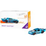 Hot Wheels iD FXB34 - Die-Cast Fahrzeug 1:64 Night Shifter mit NFC-Chip zum Scannen in der Hot Wheels iD App, Auto Spielzeug ab 8 Jahren