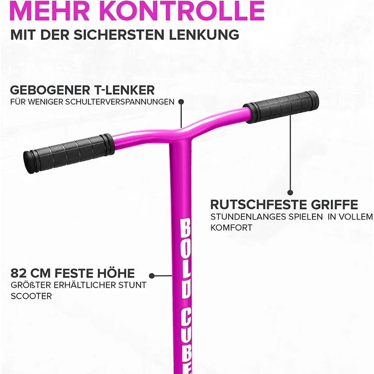 BOLDCUBE Stunt Purple 2-Rad Scooter – Bild 5