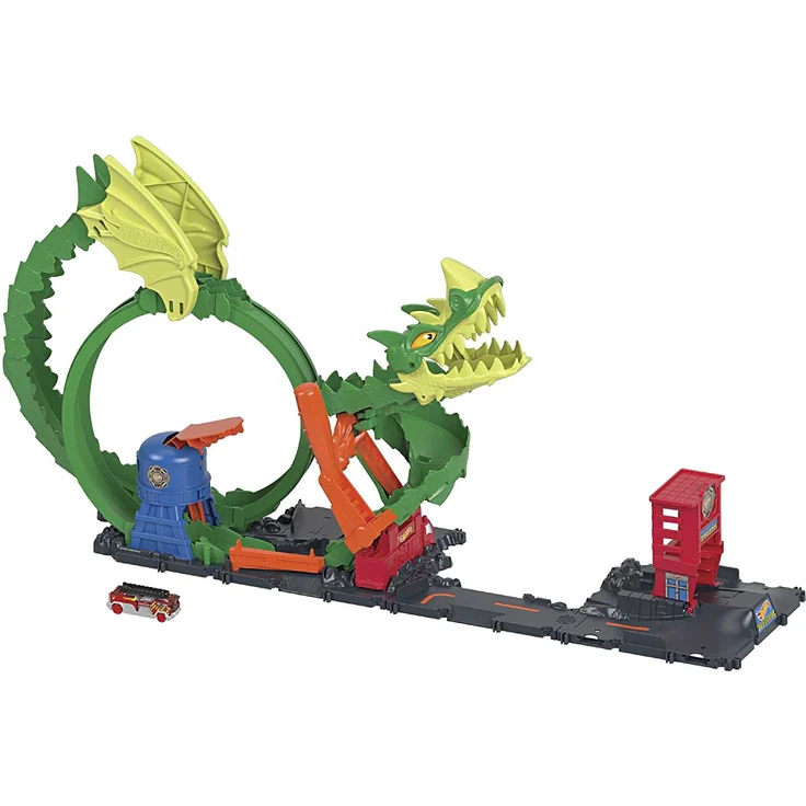 Hot Wheels City Dragon Drive Firefight Rennbahn - Preisvergleich – Bild 1