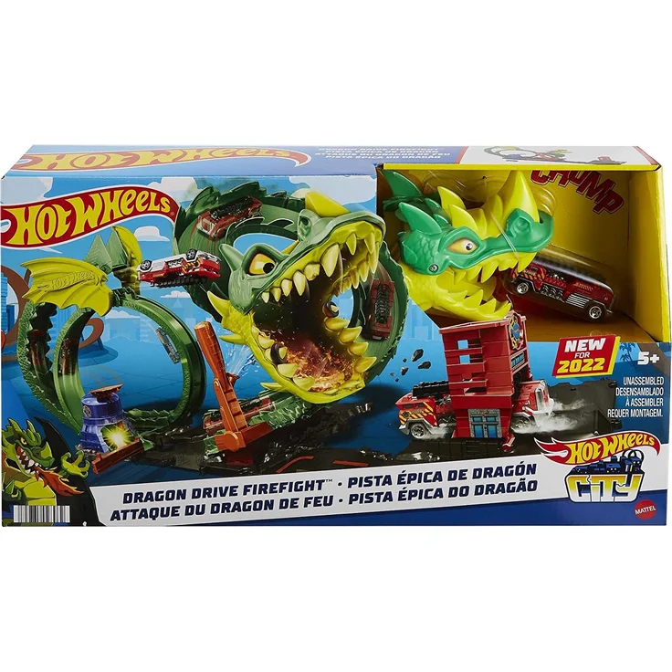 Hot Wheels City Dragon Drive Firefight Rennbahn - Preisvergleich – Bild 7