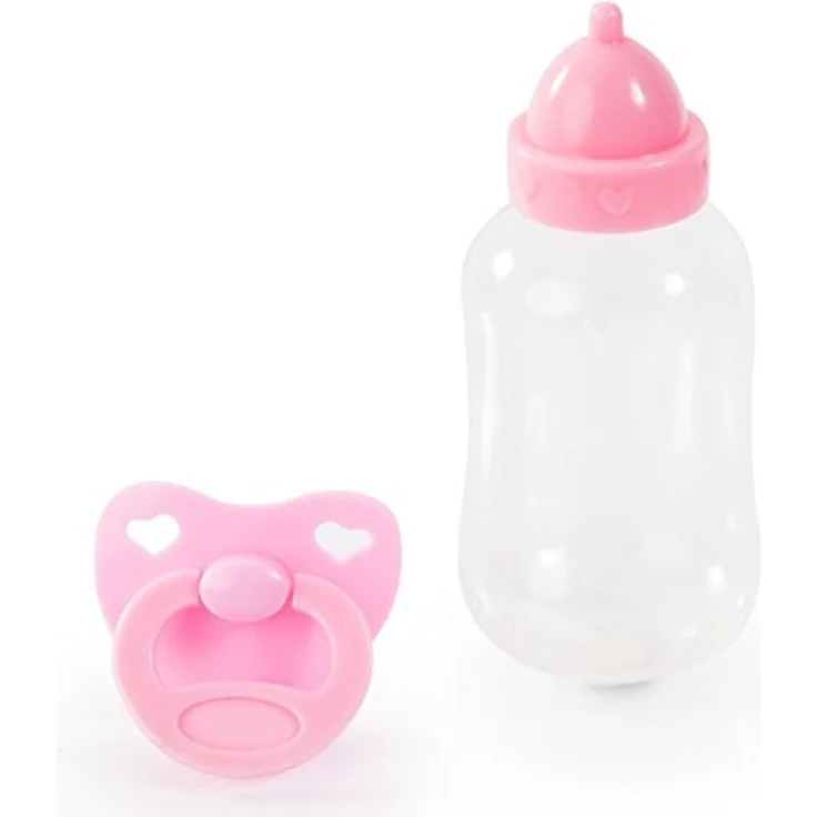 Bayer Design 9380600 - Funktionspuppe First Words Baby mit Fläschchen und Schnuller, 24 Babylaute, 38 cm, pink/grün, 93806AA – Bild 2