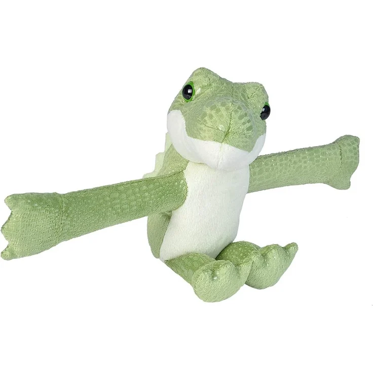 Wild Republic Huggers Schnapparmband Kuscheltier, Plüschtier, Krokodil 20 cm – Bild 1