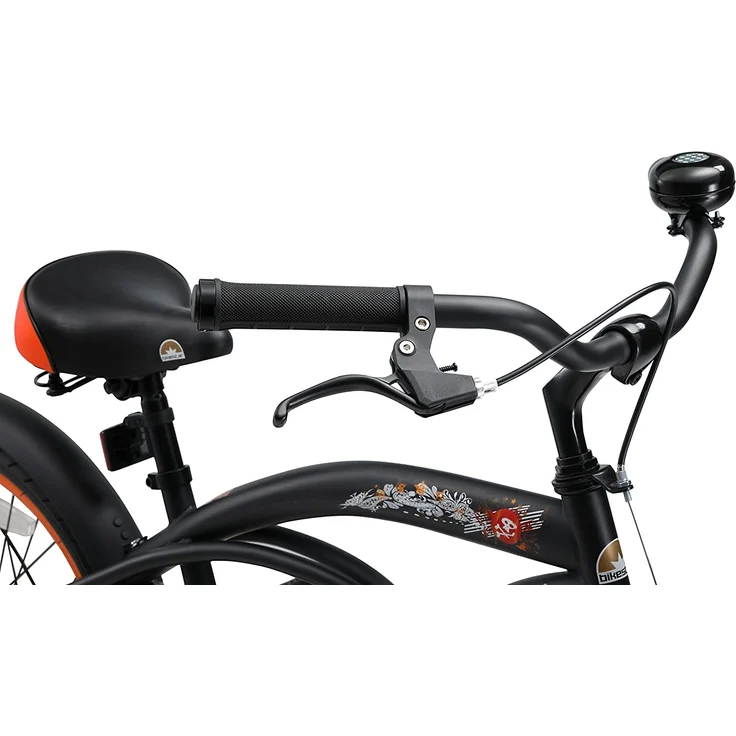 Bikestar Jugendfahrrad, 1 Gang, 20 Zoll, schwarz/orange – Bild 6