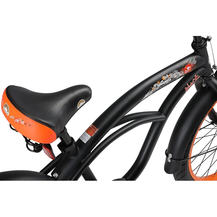 Bikestar Jugendfahrrad, 1 Gang, 20 Zoll, schwarz/orange – Bild 7