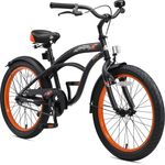 Bikestar Jugendfahrrad, 1 Gang, 20 Zoll, schwarz/orange