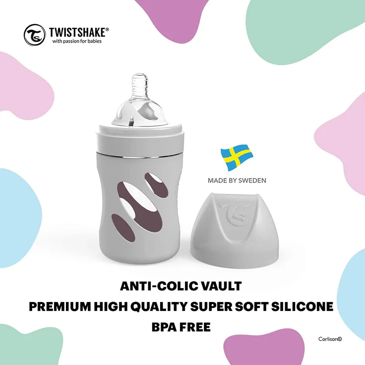 Twistshake 78019 Anti-Colic, Flaschensauger Small, 0 Monate Plus, transparent – Bild 10