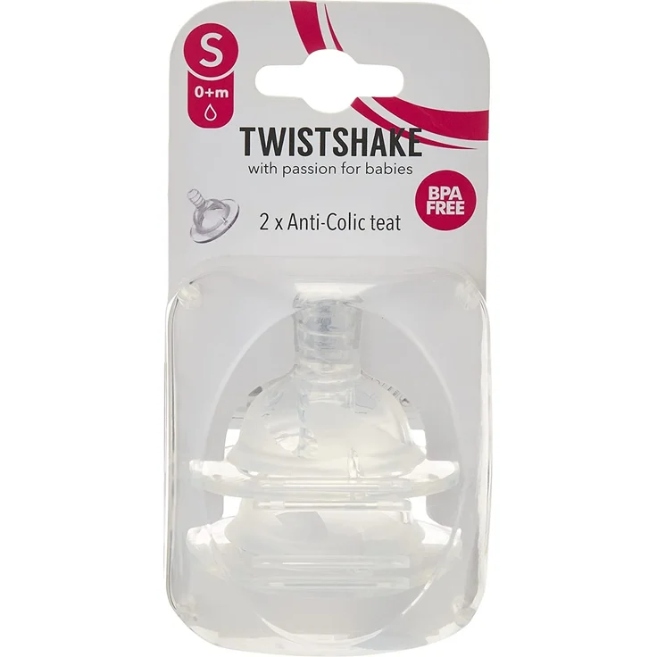 Twistshake 78019 Anti-Colic, Flaschensauger Small, 0 Monate Plus, transparent – Bild 4