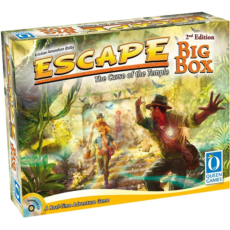 Queen Games 10353 - Escape Big Box 2nd Edition - Basisspiel mit allen Erweiterungen und Queenies