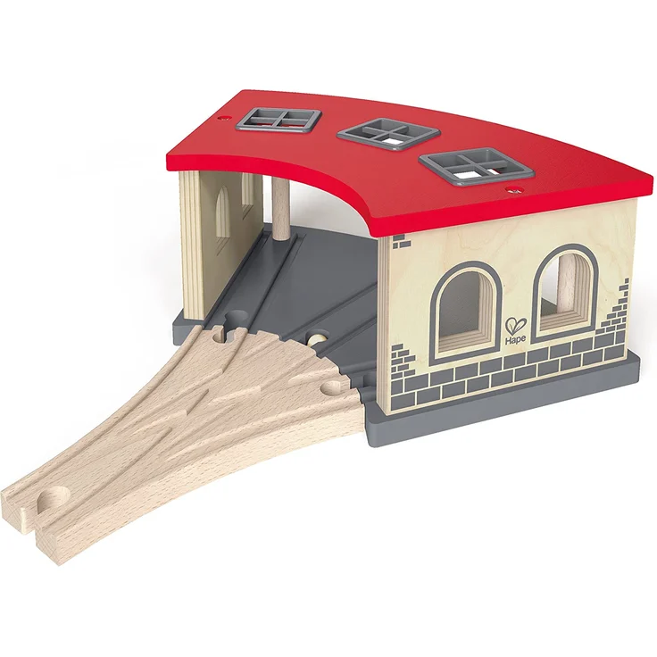 Hape E3704 Railway Spielzeug-Großer Lokschuppen – Bild 3