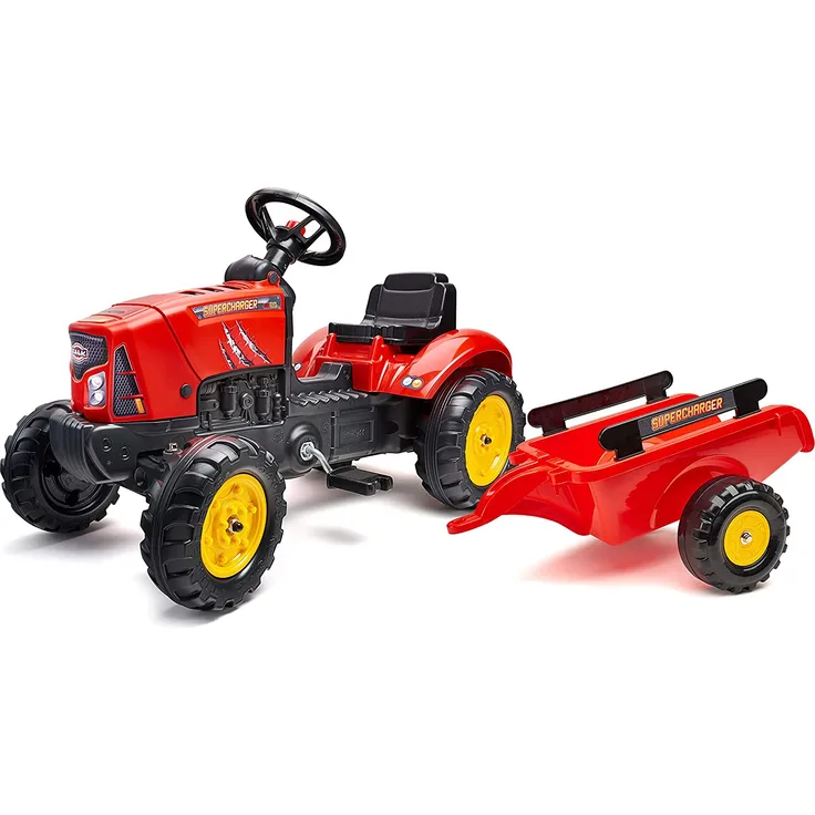 Falk Supercharger Traktor - Jungen, rot