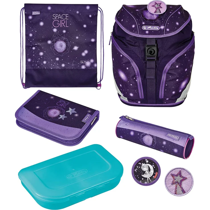 Herlitz Schulranzenset SoftLight Plus Space Girl – Bild 1