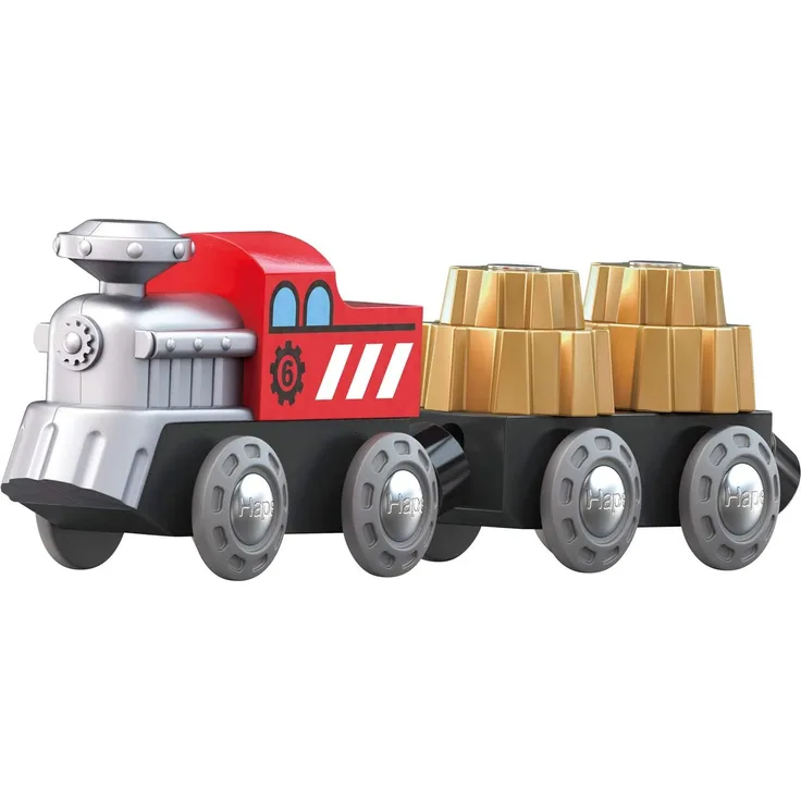 Hape E3751 Kleinkindspielzeug Zug mit Zahnrad