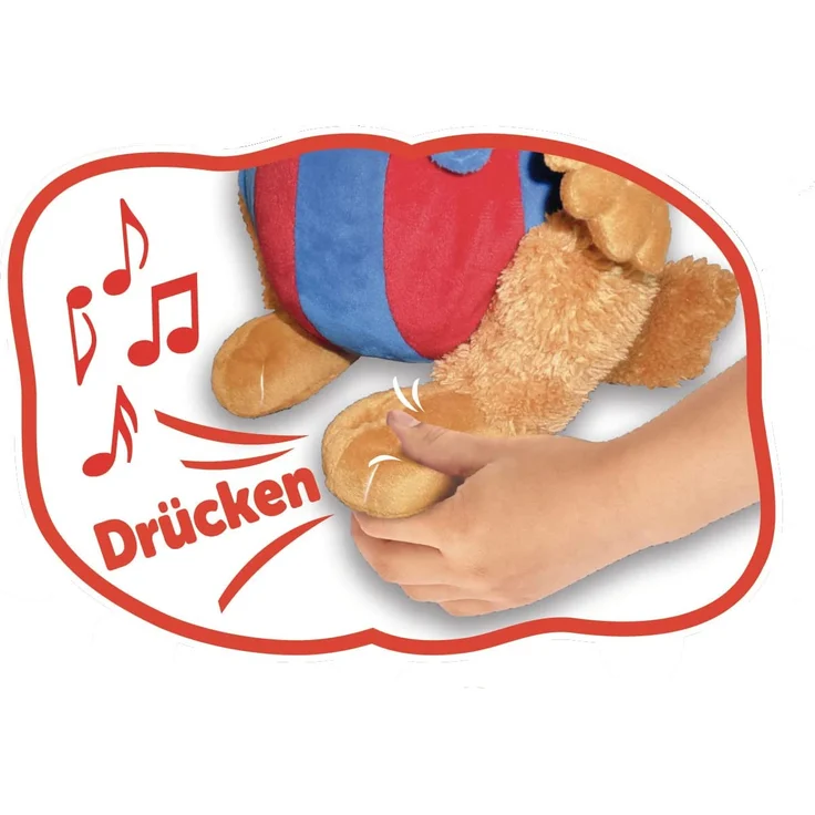 Simba 109241017 Bobo Siebenschläfer/Sing mit Mir Plüschtier / 35cm / Kinderbuchklassiker/Für Kinder ab 3 Jahren geeignet – Bild 4