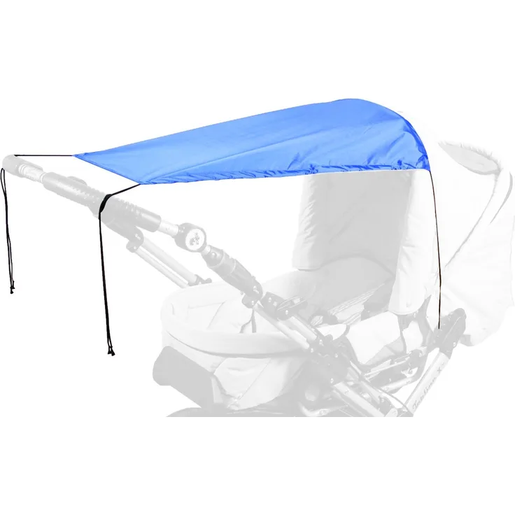 sunnybaby 13272 - Universal Sonnensegel für Kinderwagen & Sportwagen | Sonnenschutz | höchster UV Schutz UPF 50+ | verstellbar | Markisen-Rollofunktion - Farbe: ROYAL BLAU | Qualität: MADE in GERMANY