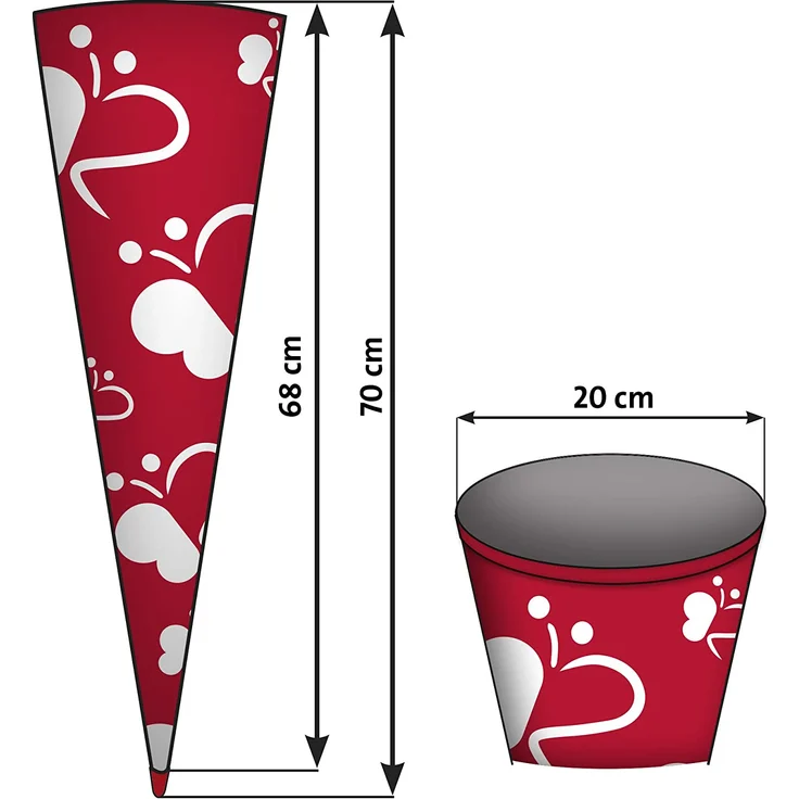 Roth Schultüte - 70cm Ultramarinblau Schultüte – Bild 7