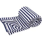 Kinderwagendecken für den Sommer, Babydecke, Kuscheldecke, Erstlingsdecke, Sommerdecke (Navy Streifen, 160 x 200 cm)