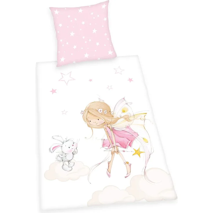 Little-Fairy Bettwäsche Set 80 x 80 cm + 135 x 200 cm
