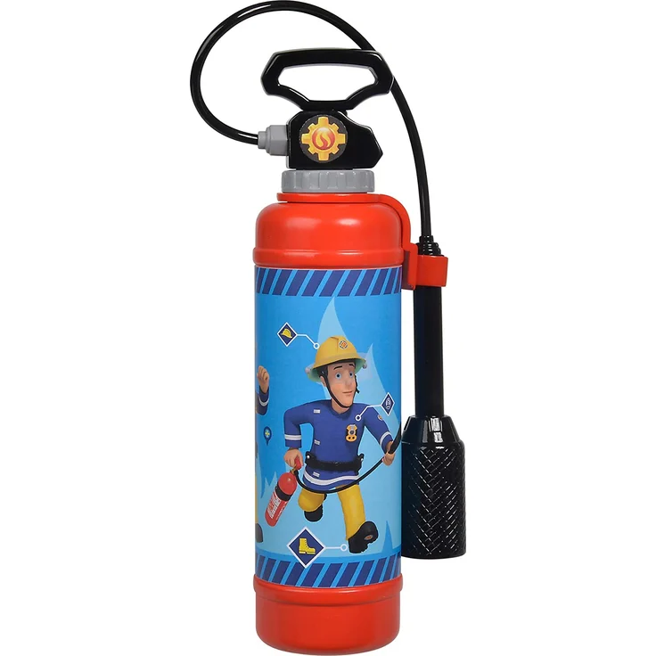 Simba 109252398 - Feuerwehrmann Sam Feuerlöscher Pro / mit Druckluftmechanismus / Tankvolumen: 900ml / 31cm, für Kinder ab 3 Jahren – Bild 1
